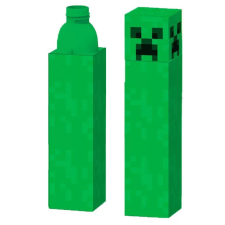 Minecraft Creeper műanyag kulacs, sportpalack 650 ml kulacs, kulacstartó