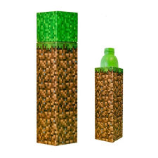 Minecraft Earth kulacs, sportpalack 650 ml kulacs, kulacstartó