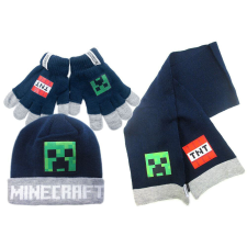 Minecraft Explosive gyerek sapka, sál és kesztyű szett 54-56 cm gyerek sapka