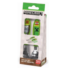Minecraft fém evőeszköz készlet - 2 darabos - díszdobozos babaétkészlet