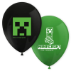  Minecraft Green léggömb, lufi 8 db-os