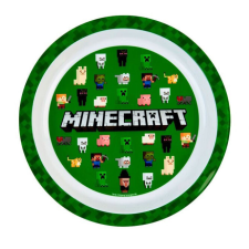  Minecraft Green műanyag lapostányér party kellék