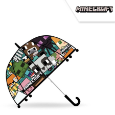 Minecraft gyerek átlátszó félautomata esernyő Ø70 cm esernyő