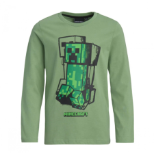 Minecraft gyerek hosszú ujjú póló Creeper zöld 10 év gyerek pulóver, kardigán