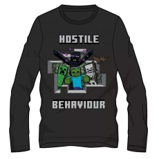 Minecraft gyerek hosszú ujjú póló fekete 12év