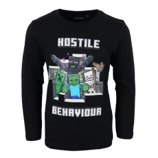 Minecraft gyerek hosszú ujjú póló fekete 8év