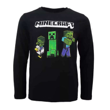 Minecraft gyerek hosszú ujjú póló felső creeper dark 12 év gyerek póló