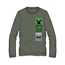 Minecraft gyerek hosszú ujjú póló szürke creeper 6 év gyerek póló