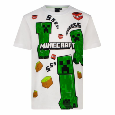 Minecraft Gyerek póló, Creeper TNT SSs, 140 cm, 10 év, Fehér