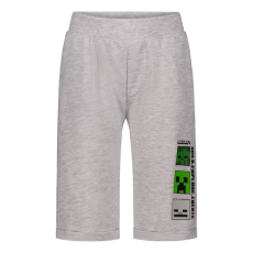 Minecraft Gyermek rövidnadrág, Build Explore Create, 116 cm, 6 év, Szürke
