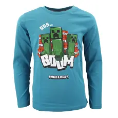 Minecraft Minecraft Creeper Sss gyerek hosszú ujjú póló, felső 6 év / 116 cm
