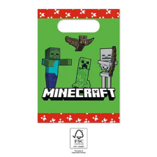 Minecraft papír ajándéktasak 4 db-os ajándéktasak