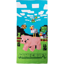  Minecraft Piggy Ride fürdőlepedő, strand törölköző 70x140cm babatörülköző, kifogó