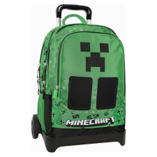 Minecraft Pixel iskolatáska kerekeken, kivehető állvánnyal iskolatáska