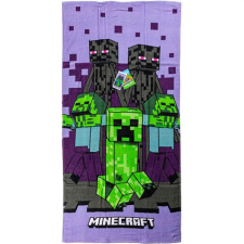  Minecraft Purple fürdőlepedő, strand törölköző 70x140cm babatörülköző, kifogó