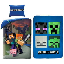  Minecraft Steve and Alex ágyneműhuzat és polár takaró szett lakástextília