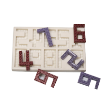  Minecraft számok fondant forma, szilikon, 11,5×7,5 cm sütés és főzés