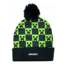  Minecraft téli sapka  – Creeper fekete gyerek sapka