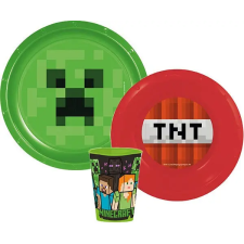 Minecraft TNT étkészlet, műanyag szett babaétkészlet