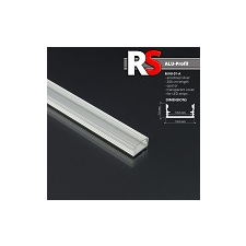  - MINI-01-A - Alumínium RS profil (felületre) LED szalaghoz, átlátszó burával világítás