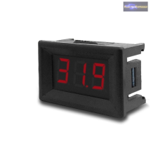 Mini digitális feszültségmérő piros 0-99.9V (3 vezetékes) mérőműszer