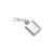 MINI FLASK mini laposüveg kulcstartó, ezüst, 29 ml