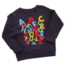 Mini Kidz Pulcsi sötétkék Betüs 2-3 év (98 cm) gyerek pulóver, kardigán