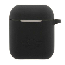 Mini MIACA2SLTBK AirPods 1/2 tok fekete keménytok Szilikon kollekció tok és táska