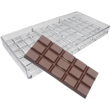  Mini táblacsoki bonbon forma, polikarbonát4 db-os, 27,5×13,5 cm csokoládé és édesség
