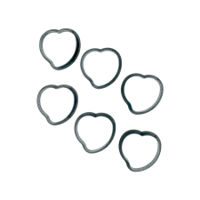  Mini tarte forma, szív, 6db-os sütés és főzés