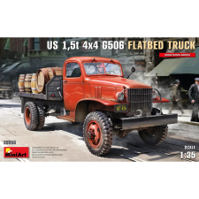 MiniArt 1/35 Amerikai G506 15T 4X4 platós teherautó jármű modell makett