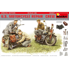 MiniArt 1/35 Amerikai motorszerelő csapat különleges kiadás katonai jármű modell szett makett