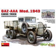 MiniArt 1/35 GAZ-AAA Mod 1943 Cargo Truck katonai jármű modell katonásdi