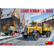 MiniArt 1/35 Német L1500S 15t postás teherautó jármű modell makett