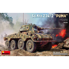 MiniArt 1/35 Sd.Kfz.234/2 német Puma páncélgépkocsi modell makett