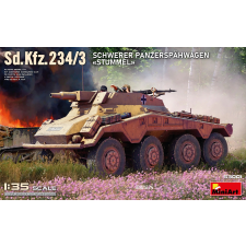 MiniArt 1/35 Sd.Kfz.234/3 Stummel nehéz páncélautó modell makett