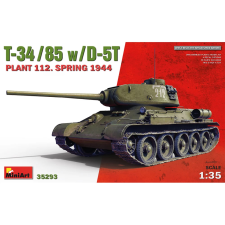 MiniArt 1/35 T-34-85 w/D-5T. Plant 112. Spring 1944 katonai jármű modell makett