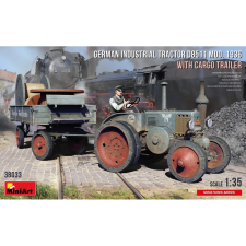 MiniArt D8511 német ipari traktor pótkocsival 1936 makett