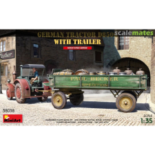 MiniArt German Tractor D8506 with Trailer makett