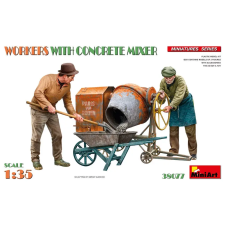  MiniArt WORKERS WITH CONCRETE MIXER 1:35 (38077) makett
