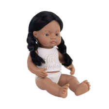 Miniland Baba 38 cm, indián lány, illatos testtel baba
