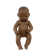 Miniland Baba - afrikai fiú, haj nélkül, 32 cm-es, vízálló, MINILAND, ML31033