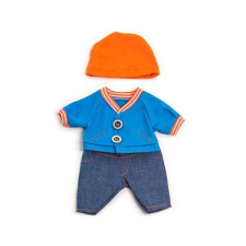 Miniland Babaruha - farmernadrág, kabát, sapka 21 cm-es babához, MINILAND, ML31679 játékbaba felszerelés
