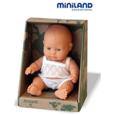 Miniland Európai fiú fehérneműben, 21 cm-es, dobozos, MINILAND, ML31121 baba