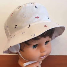  Minimanó nyári halász sapka (34) - színes horgony gyerek sapka