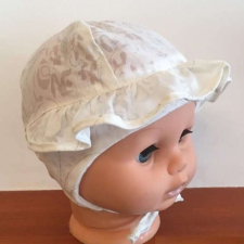 Minimanó nyári sapka (38) - ekrü babasapka, sál