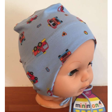  Minimanó Pamut sapka (38) - kék tűzoltó