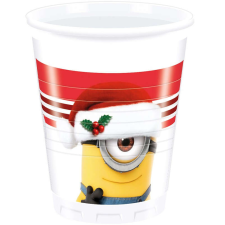 Minions , Minyonok XMAS Műanyag pohár 8 db-os 200 ml party kellék