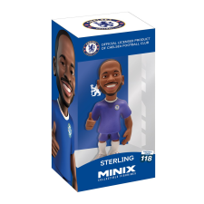 Minix 118 Football Stars - Chelsea Sterling gyűjthető Focista figura 12cm (14323) játékfigura