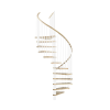MINKA csigalépcső Spiral Wood tölgy fehér 120 cm